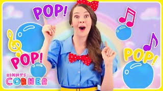 Pop the Bubbles Song  Kimmys Corner Learning For Toddlers [upl. by Zeni]