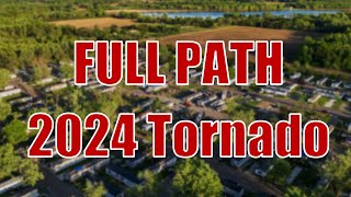 2024 PORTAGE MICHIGAN TORNADO  Full Path 4k Drone Tracking Flight [upl. by Andi]