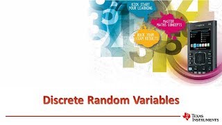 Discrete Random Variables with TI Nspire [upl. by Arnulfo44]