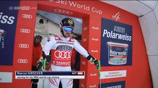 Marcel Hirscher Riesentorlauf Sieg Garmisch 2018 [upl. by Archibaldo65]