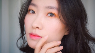 귤색 메이크업 🌼 라이브 QampA  Simple Yellow Eye Makeup Look [upl. by Auberon]