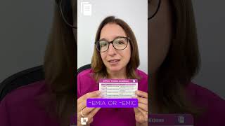 Suffixes emia and emic Medical Terminology SHORT  LevelUpRN [upl. by Ebanreb]