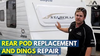 Rear pod replacement and dings repair [upl. by Blen]