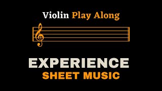 Einaudi  Experience  Violin Play Along Sheet MusicFull Score [upl. by Idet]