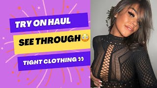 4K Transparent and Tight Try on Haul🔥 Try On Haul At The Shopping Centre with Jordan 2024 [upl. by Richmond172]