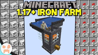 Minecraft 117 IRON FARM TUTORIAL  Easy Efficient Compact Design [upl. by Eelta144]