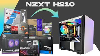 My First Mini ITX PC Build NZXT H210 Rog Strix Ryzen amp Water Cooled [upl. by Mandle519]