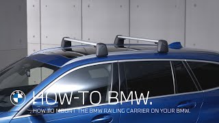 How to mount the BMW railing carrier – BMW HowTo [upl. by Nolie]