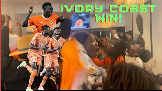 IVORY COAST WIN Fans Reaction côte divoire gagne Ivory Coast 21 Mali [upl. by Leviram]