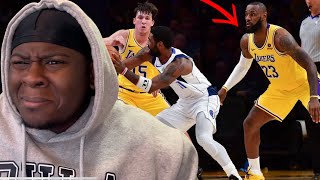 LEBRON wtf are YOU DOING  Los Angeles Lakers vs Dallas Mavericks Full Game Highlights REACTION [upl. by Atiekan]