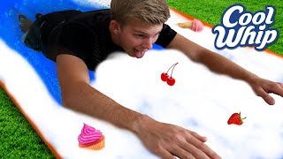 WORLDS MOST DELICIOUS WATER SLIDE Mystery Box Challenge [upl. by Socin]