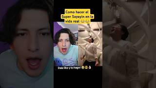 Como hacer el super Sayayin en la vida real 😱  Hey Crispin humor shorts [upl. by Selene]