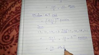 How to Find Mean Median Mode in Hindi  Mean median Mode in Statistics for Class 9th 10th and CBSE [upl. by Uchish751]