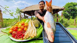 Countryside lifestyle TV  Yummy Big Fish Cook Amazing Recipe  Big River Fish Cooking [upl. by Anua]