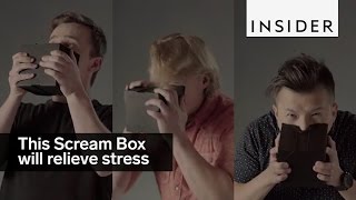 Screaming into this box could help you relieve stress [upl. by Shani]