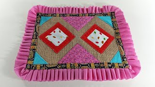 ❤ How to Doormat Design with Old Jute Sack  Doormat Making at Home [upl. by Dyana]