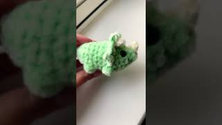 Crochet triceratops Please subscribe fypシ゚viral viralvideo crochet diy cute dinosaur [upl. by Bonnette]