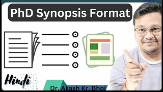 PhD Synopsis Format  Conceptual Framework for PhD Research Proposal  Hindi [upl. by Bellda]