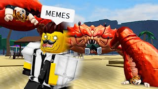 ROBLOX Strongest Battlegrounds Funny Moments Part 8 MEMES 💪 [upl. by Bertero]