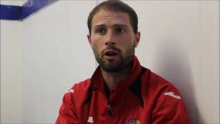 Interview Luke Hipwell v Wellingborough Town  11016 [upl. by Eisdnyl]