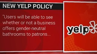 Yelp adds feature to search for restaurants with genderneutral bathrooms [upl. by Aerdnahs]