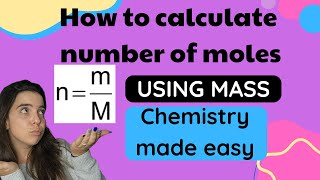 How to calculate moles using mass  Stoichiometry grade 10 11 and 12 [upl. by Hutchings]