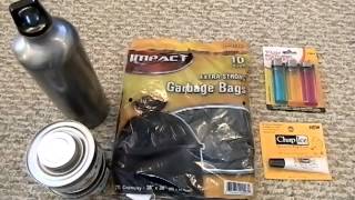 Dollar Tree 10 emergency wilderness survival kit [upl. by Harlin180]