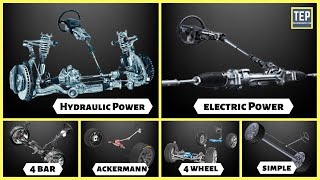 Every Steering System Explained  Power Steering Four Bar Ackermann Four Wheel Steering [upl. by Ruthi]