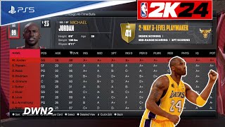 NBA 2K24 Full Roster Ratings AllTime TeamsClassic teams [upl. by Sirhc120]