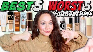 5 BEST amp 5 WORST FOUNDATIONS 2023 [upl. by Rihaz]