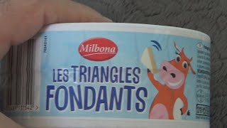 Milbona Les Triangles Fondants 24 pieces 400 g Unboxing and Test [upl. by Dalli]