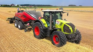 Combinen met Claas Lexion 770 en persen met Case IH LB 436 Westerhof [upl. by Marsland]