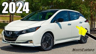 👉AT NIGHT 2024 Nissan Leaf SV Plus  Interior amp Exterior Lighting Overview [upl. by Suissac245]