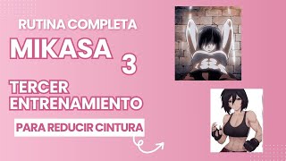 Rutina de Mikasa completa y sin interrupciones  ENTRENAMIENTO 3 [upl. by Morrison668]