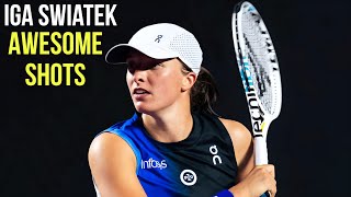 Iga Swiatek Awesome Shots  Best Tennis Points HD [upl. by Asiil]