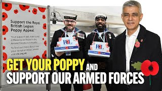 Sadiq Khan Urges Londoners “Get Your Poppy” To Support Our Armed Forces Ahead of Remembrance Day [upl. by Anilejna]