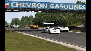 Chaparral 2E by AC Legends 5 laps race at Bridgehampton circuit Assetto Corsa TV cam  onboard [upl. by Adriene202]