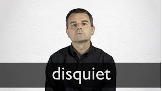 How to pronounce DISQUIET in British English [upl. by Brunhilde]