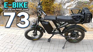 Super Ebike Upgrade Sabvoton Guide 72v 2000W Controller Hub Motor Brake Fork  Lights super73 [upl. by Ettenoitna]