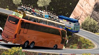 🔴LIVE 047 Horrible Journey Carrying Overflowing Passengers Bus Driver Skills Dangerous Roads [upl. by Nosyaj]