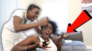 Shaved Evas Hair Off Extreme Revenge Prank [upl. by Noivart]