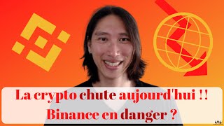 Pourquoi la crypto monnaie chute aujourd’hui  La plateforme Binance en Danger 🔴🔻 [upl. by Cristal550]