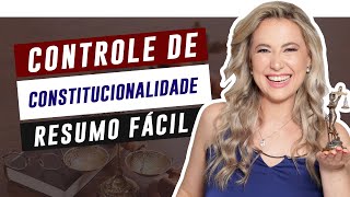 CONTROLE de CONSTITUCIONALIDADE resumo fácil de entender  Cíntia Brunelli [upl. by Komsa]