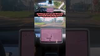 Fsd 12511 GPS issue Turns R on Stop amp moves to passing Ln Dunkin Test teslafsd fsdbeta fsd [upl. by Asertal]