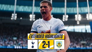 TOTTENHAM HOTSPUR 21 BURNLEY  EXTENDED PREMIER LEAGUE HIGHLIGHTS [upl. by Ariam516]