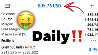 How I flipped 5 to 400 🤑 Grow small forex account with 99 sniper entries vix indices boom amp crash [upl. by Acebber78]