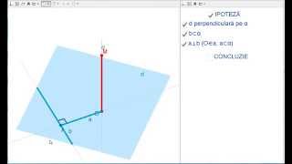 Teorema celor trei perpendiculare [upl. by Acirret]