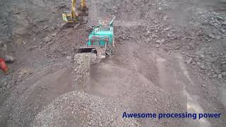 Powerscreen Premiertrak 600 at Malcolm Quarry Loanhead [upl. by Waly]