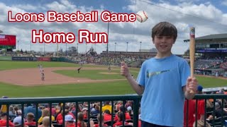 Loons Baseball Game Home Run 2024 [upl. by Fulviah]