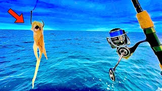 Fishing with SQUID for HUGE Fish Until my ARMS Were SORE [upl. by Morril92]